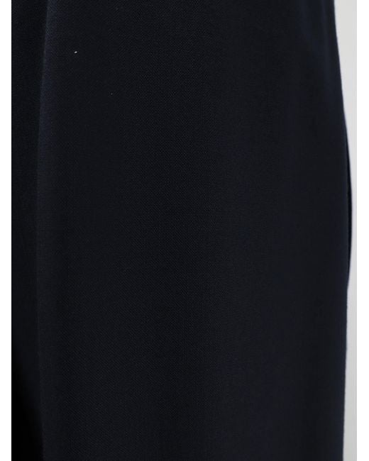 Semicouture Blue Virgin Wool Trousers
