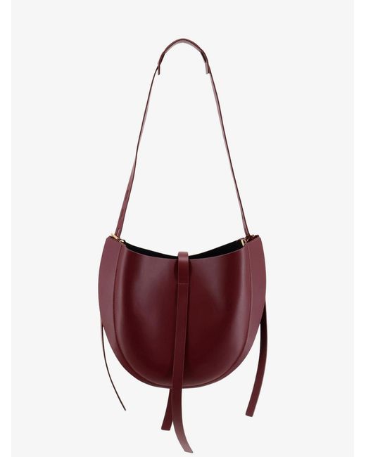 MINOBOSSI Red Lizzie Leather Crossbody Bag