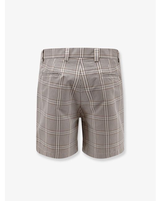 Amaranto Gray Madras Shorts for men