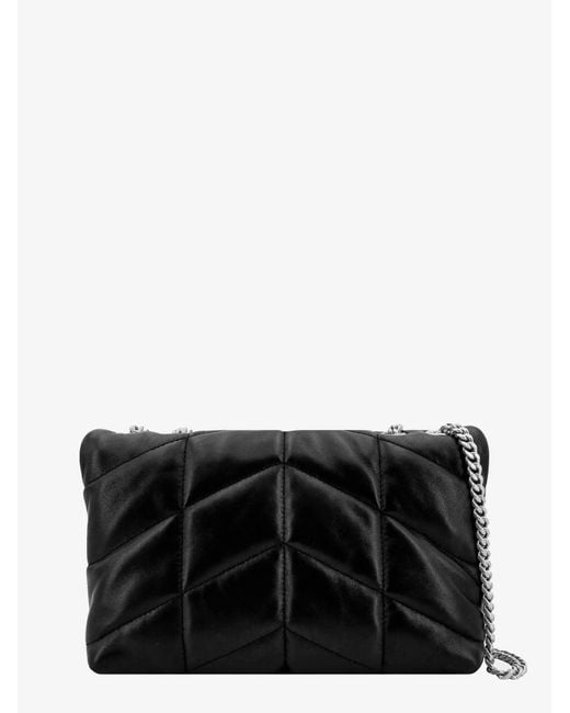 Saint Laurent Black Leather Shoulder Bags