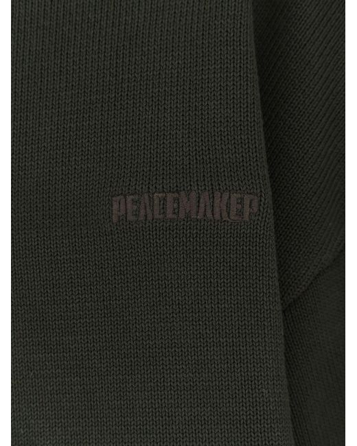 Oamc Peacemaker Green Cotton Polo Shirt for men