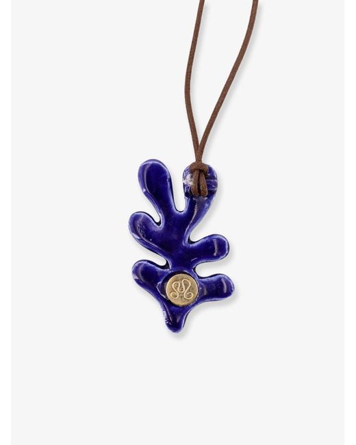MATA STUDIO White Corallo Glazed Ceramic Necklace