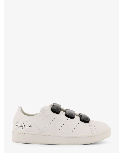 Y-3 White Y-3 Stan Smith Velcro Leather Sneakers