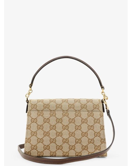 Gucci Metallic Horsebit Duomo Gg Canvas Handbag