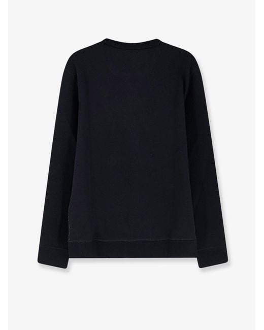 Polo Ralph Lauren Black Cotton Blend Sweatshirt With Front Embroidered Logo for men