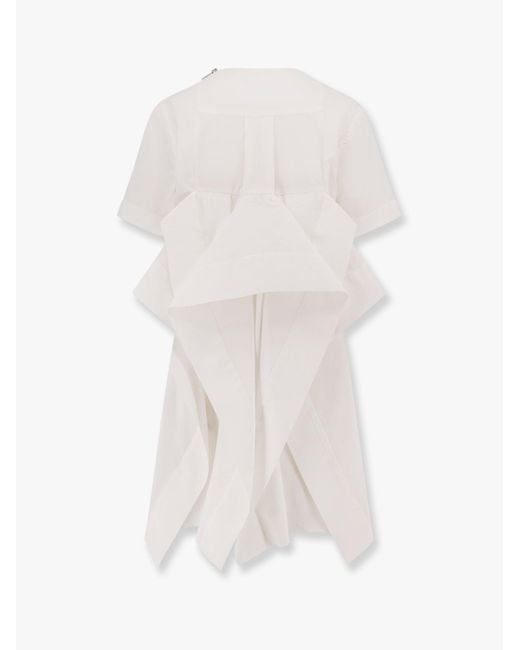 Sacai White Dress