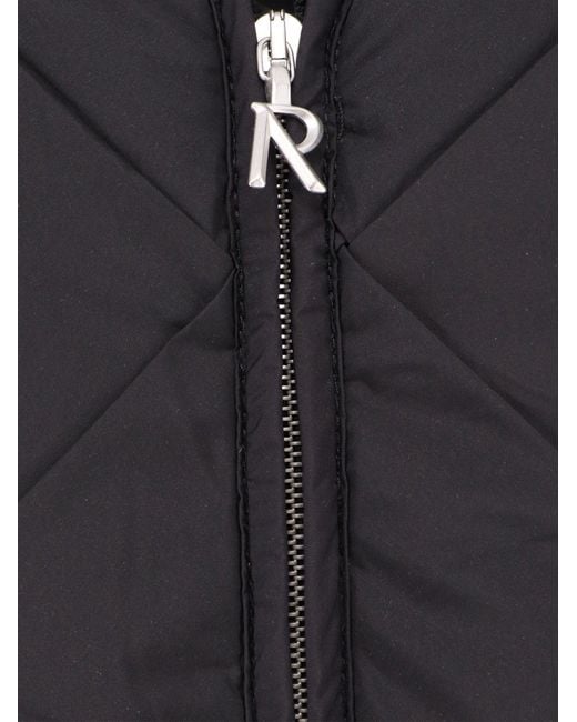 Represent Black Featherless Stretch Nylon Down Jacket for men