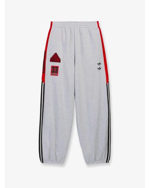 ADIDAS X WILLY CHAVARRIA Gray Cotton Blend Trousers for men