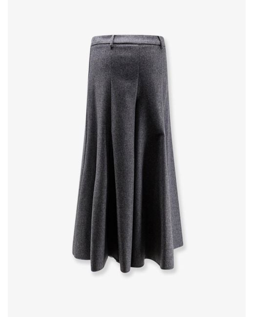 Nude Blue Wool Blend Pantskirt