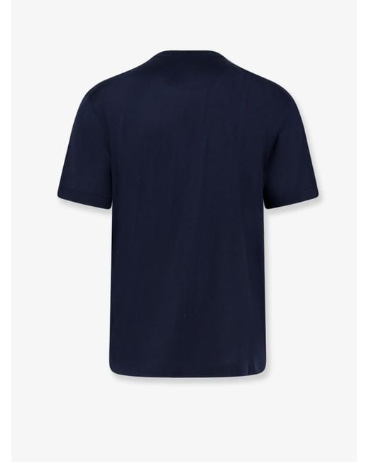 NUGNES 1920 Blue Cotton T-Shirt for men