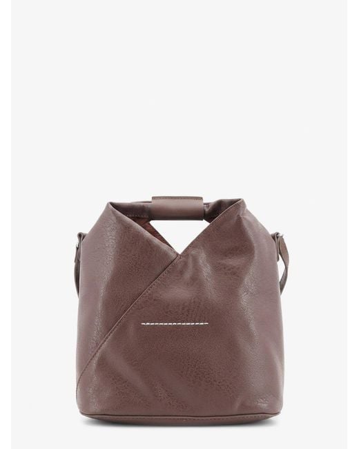 MM6 by Maison Margiela Brown Japanese Leather Crossbody Bag