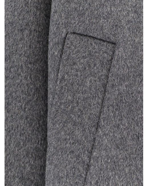 Amaranto Gray Outdoor Wool Coat