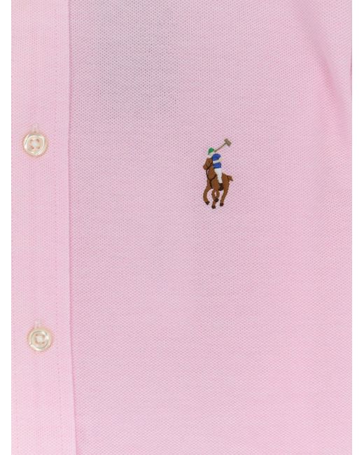 Polo Ralph Lauren Pink Oxford Cotton Shirt