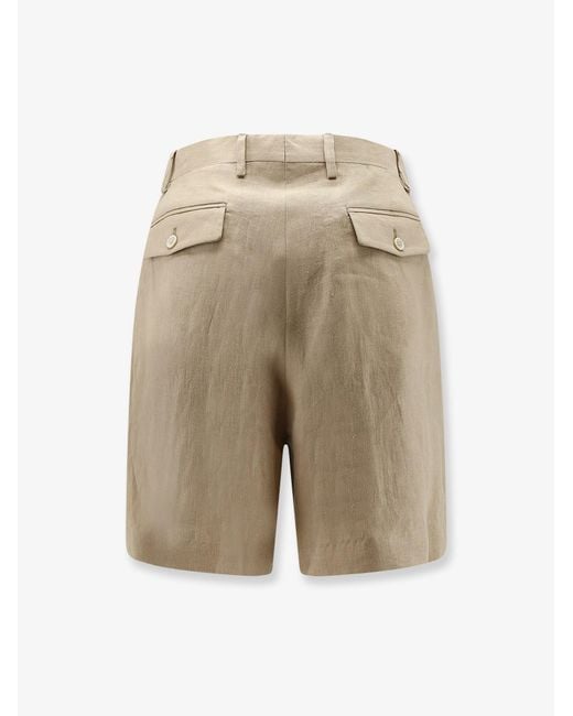 Lardini Natural Linen Shorts for men