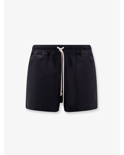 Rick Owens Blue Recycled Nylon Swim Trunks for men