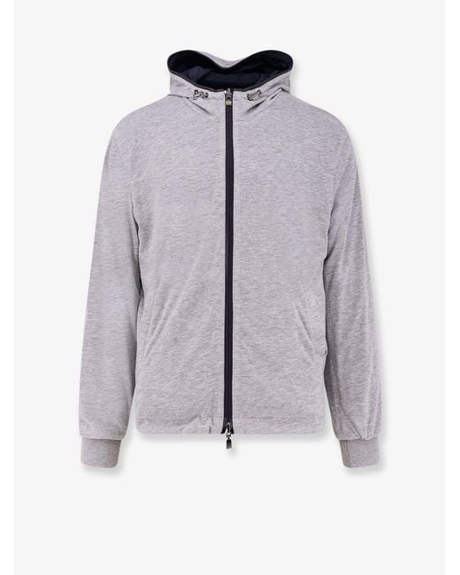 Corneliani Blue Reversible Nylon Jacket for men