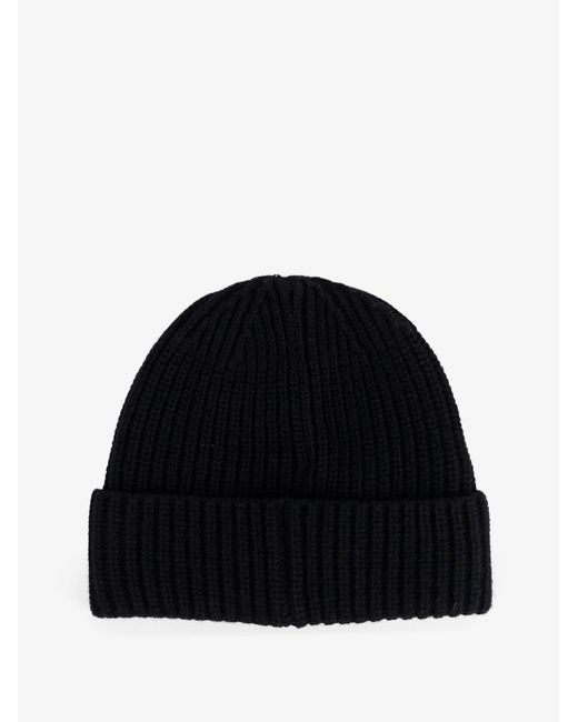 Beanie Virgin Wool Hat-Uomo di Stone Island in Black da Uomo