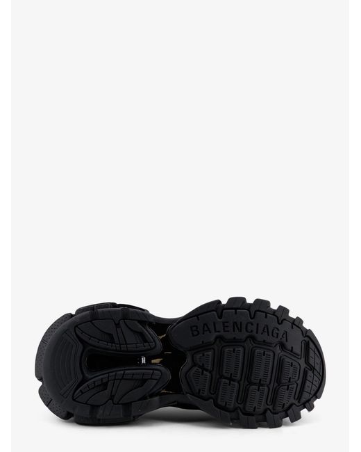 Balenciaga Black Track Shirt Polyurethane Sneakers With Side Logo for men