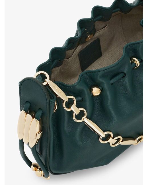 Zimmermann Green Leather Clutch Halcyon