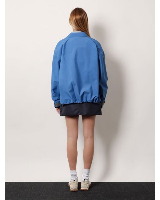 Miu Miu Blue Technical Fabric Jacket