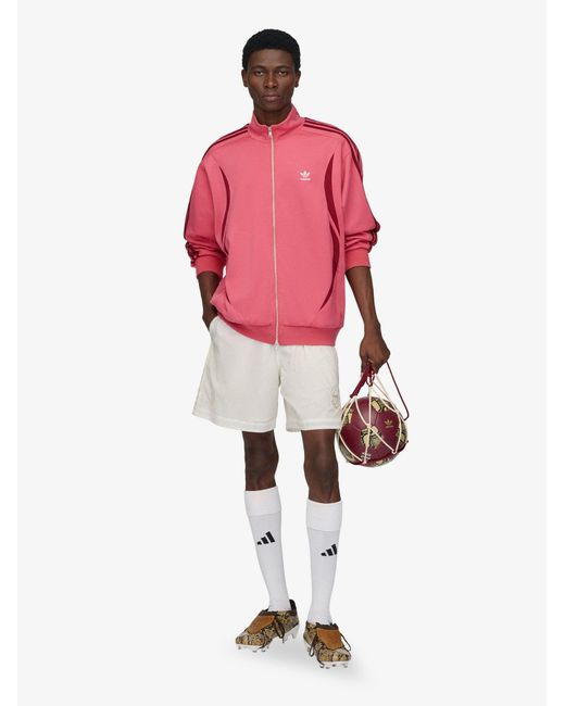 Adidas Red Polyamide, Cotton And Elastane Sweatshirt