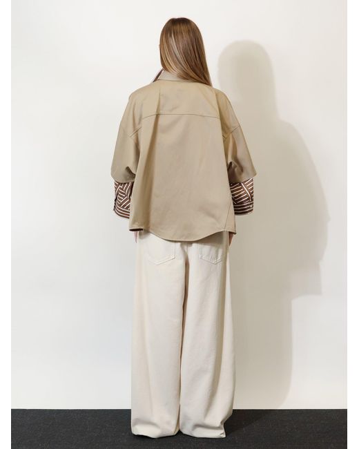 Brunello Cucinelli Brown Shirts Cotone