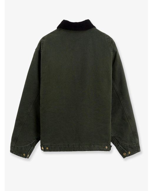 Carhartt Green Og Detroit Jacket Padded Organic Cotton Jacket for men