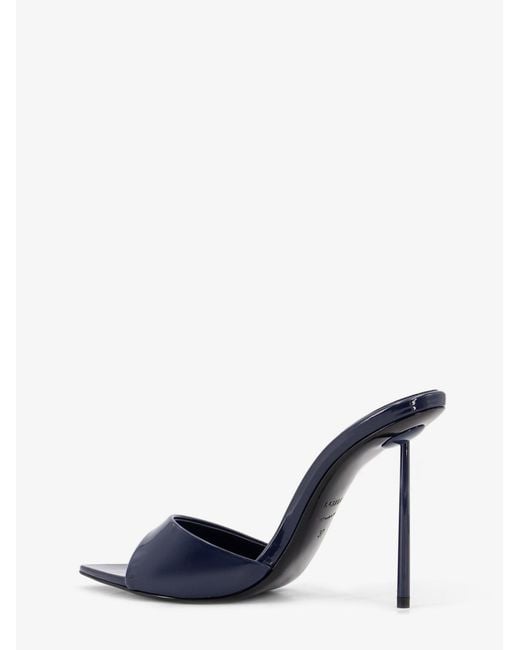 Le Silla Blue Bella Patent Leather Sandals