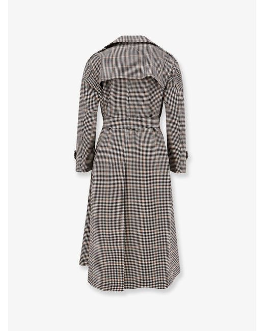 Tagliatore Gray Bonny Double Breasted Virgin Wool Coat