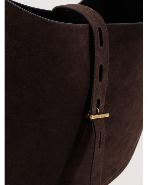 MINOBOSSI White Suede Crossbody Bag