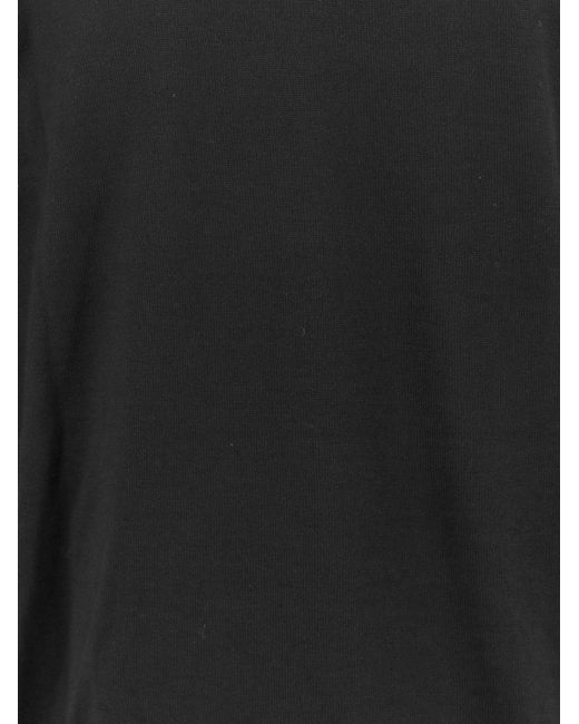 Alpha Studio Black Merino Wool Sweater for men