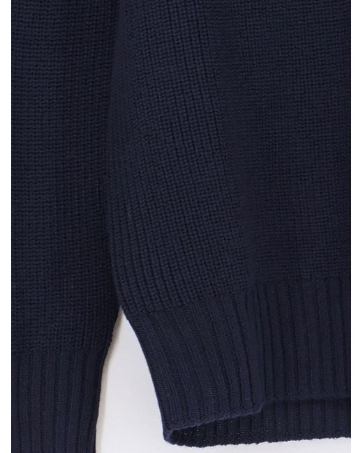 Gran Sasso Blue Wool Sweater for men