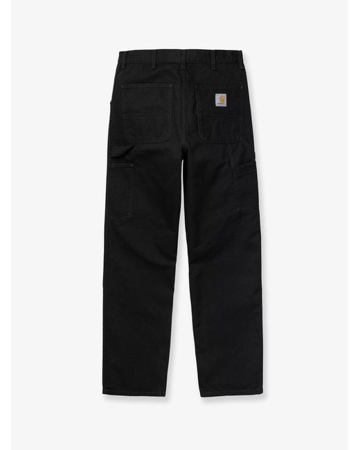 Carhartt Black Satin Wide-Leg Trousers for men