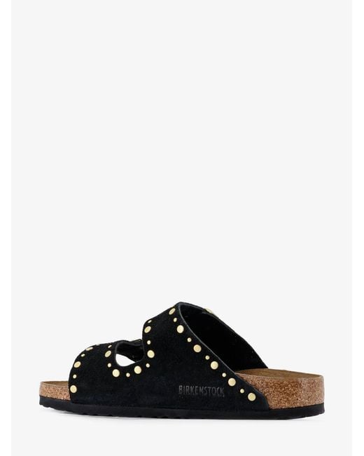 Birkenstock Black Rivet Suede Sandals