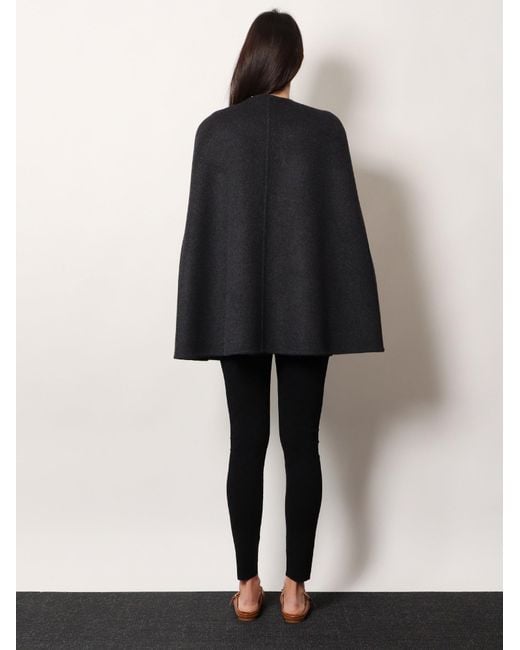 Gucci Black Wool And Silk Cape
