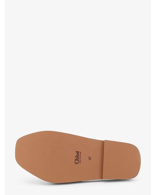 Chloé Multicolor Woody Linen Sandals