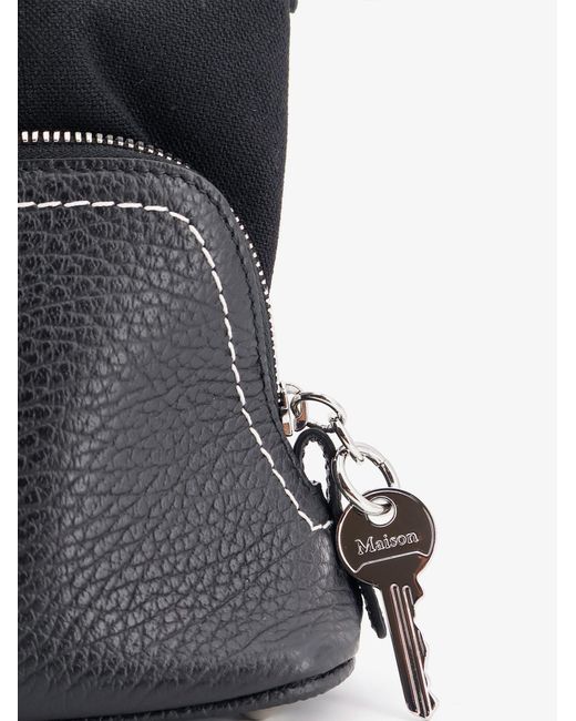 Maison Margiela Black 5Ac Shoulder East West Leather Shoulder Bag