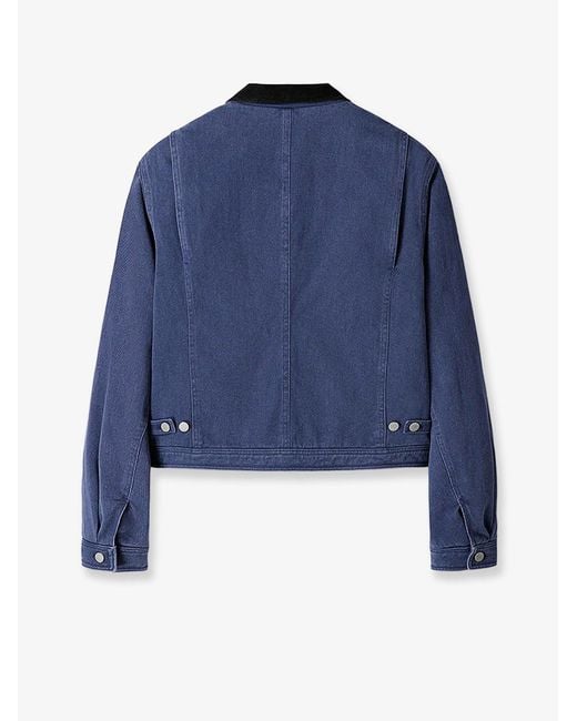 TONYWACK Blue Crop Fit Denim Jacket
