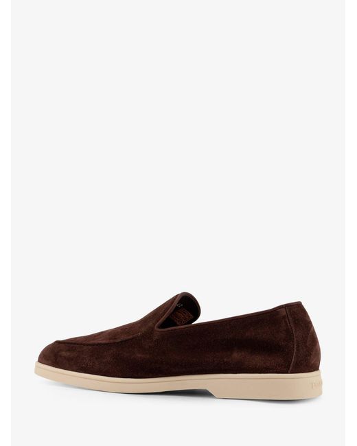 Doucal's White Reverse Suede Loafers for men
