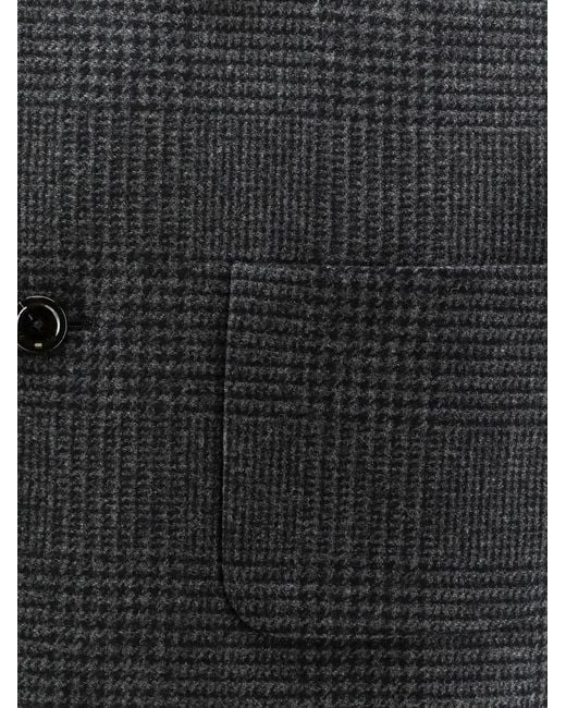 Lardini Black Wool And Cashmere Blend Jacket for men