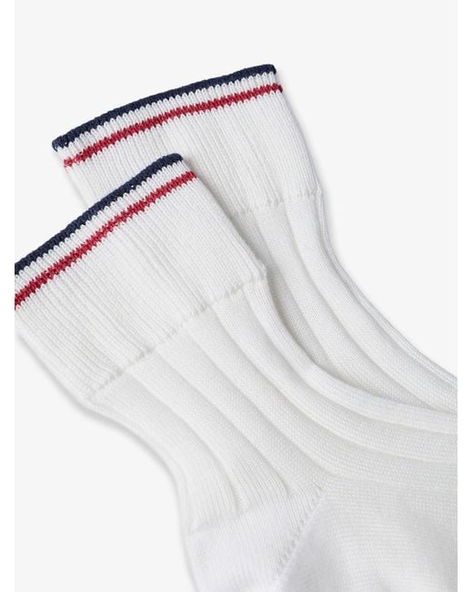 Brunello Cucinelli White Cotton Socks