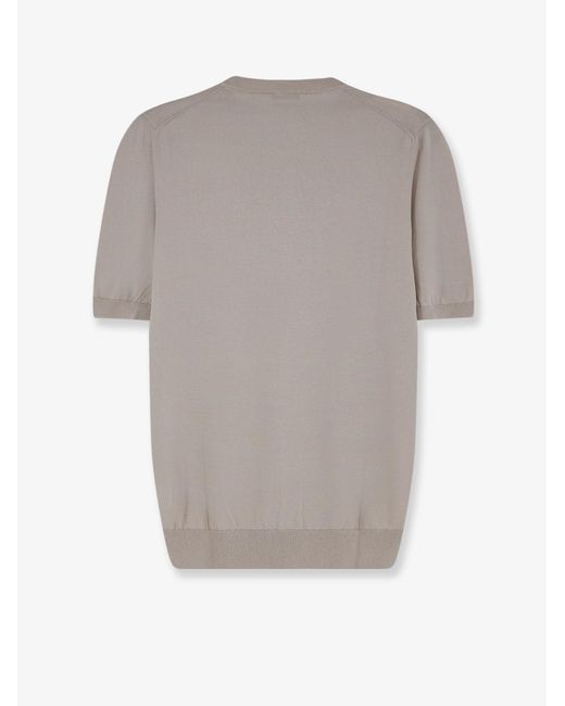 NUGNES 1920 Gray Cotton Sweater for men