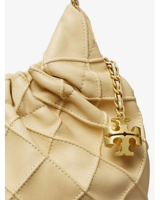 Tory Burch Metallic Fleming Mini Hobo Bag
