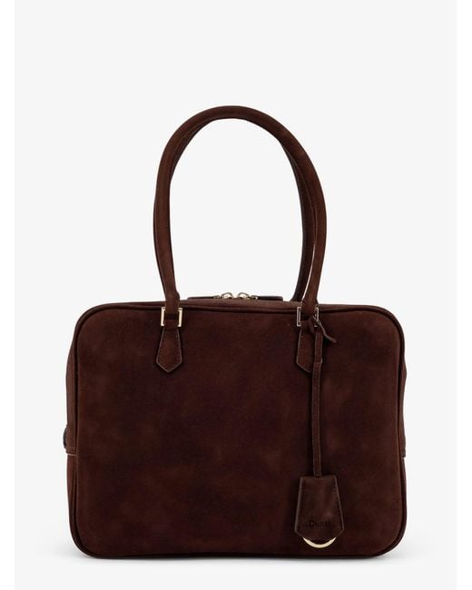 DUNST Purple Classic Suede Shoulder Bag