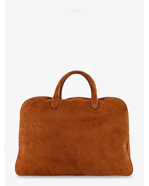 Orciani Brown Jones Suede Travel Bag for men