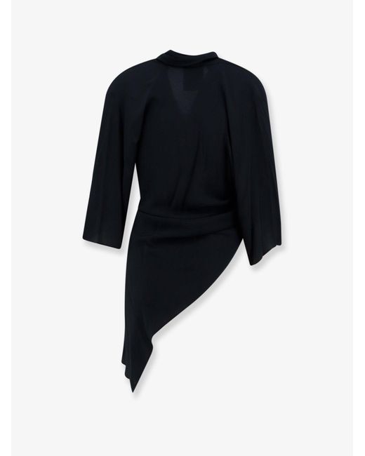 Semicouture Black Silk Blend Top