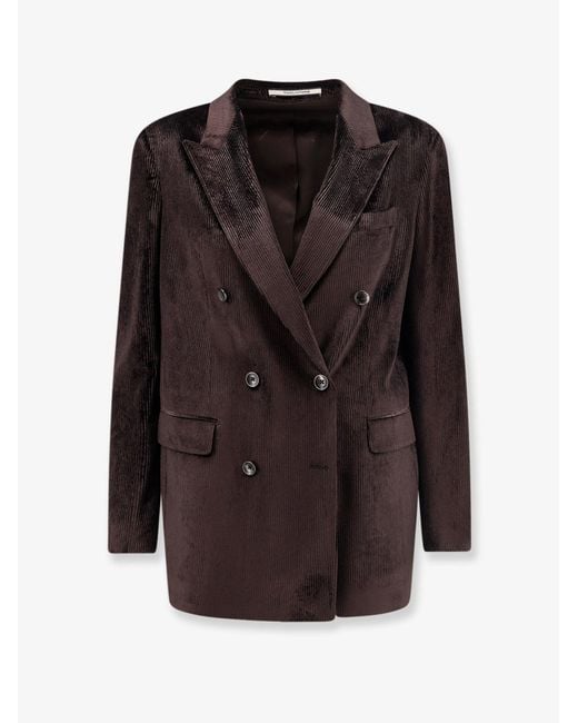 Tagliatore Black Jasmine Corduroy Blazer