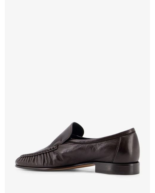The Row White Soft Mocassin Two Leather Loafers