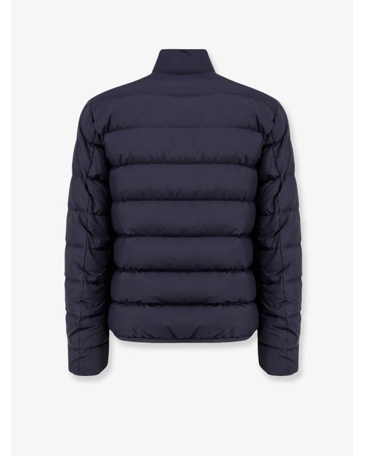 Moncler Blue Baudinet Down Jacket With Iconic Patch for men
