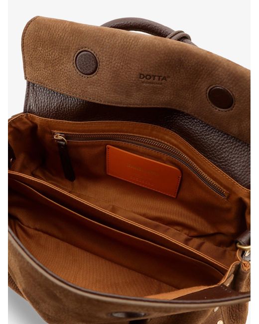 Zanellato Brown Dotta Nubuck Crossbody Bag